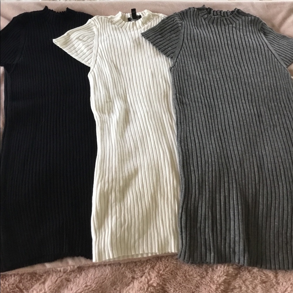 Three Express ribbed tees